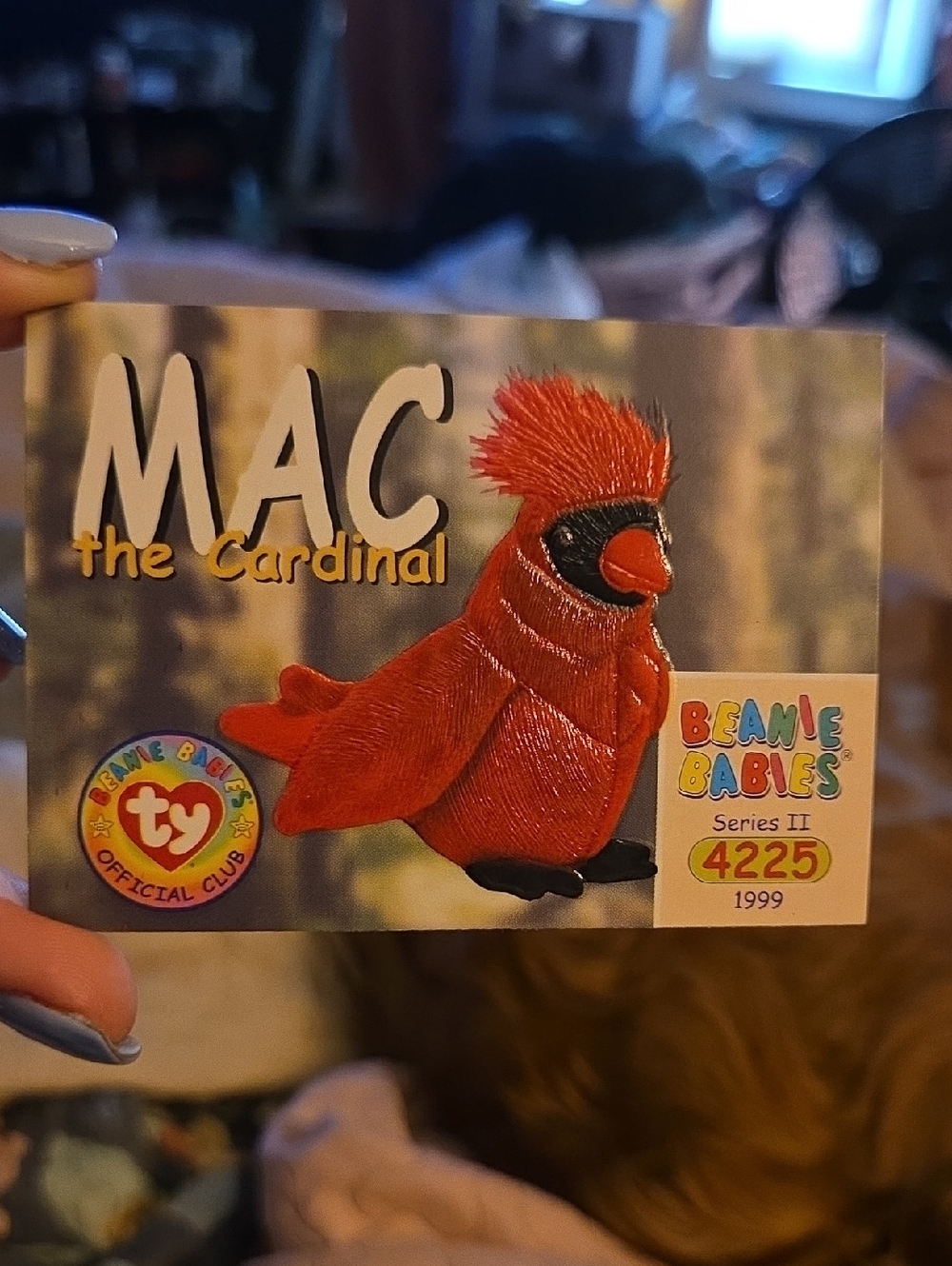 Ty Mac Beanie Babies Collectible Trading Card